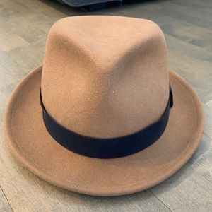 Rag & Bone Camel Wool Fedora Hat (Size M)